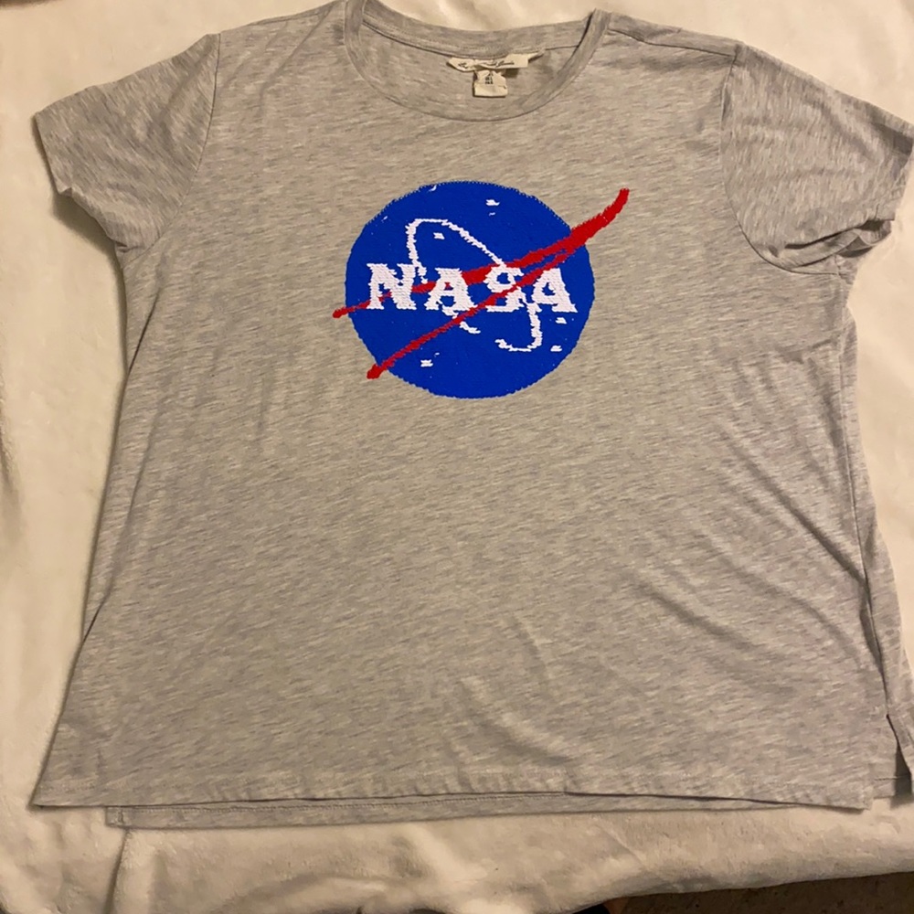 H&M NASA Reversible Sequin T Shirt